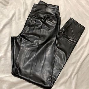 Black “leather” leggings